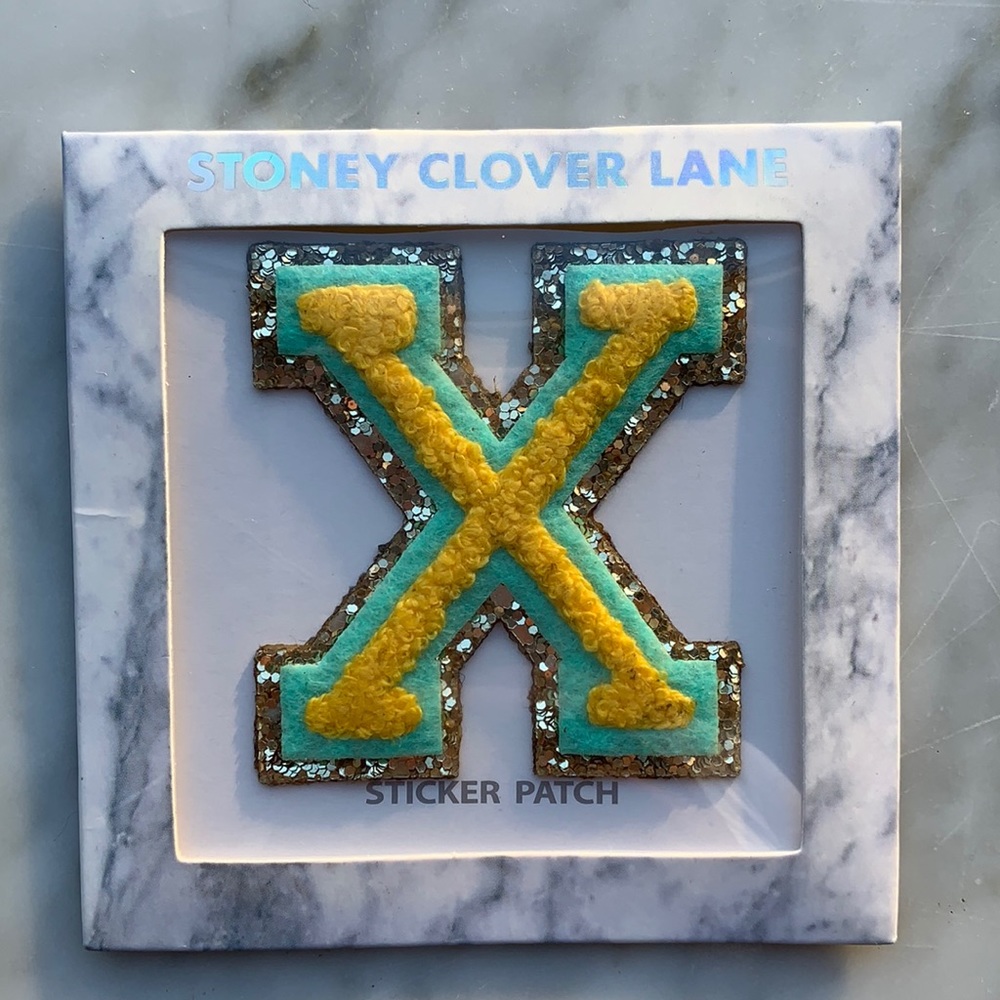 Stoney Clover Lane Luxe Varsity Letter “X”